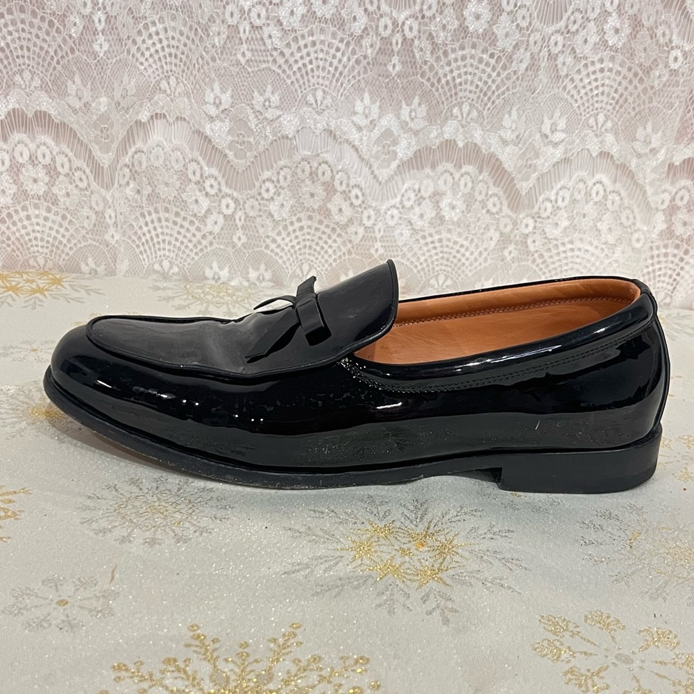 Black Patent Leather Men's Loafers